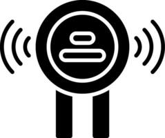 Ldr Sensor Glyph Icon vector