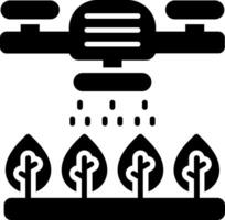 Smart Farming Glyph Icon vector
