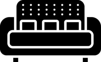 Sofa Glyph Icon vector