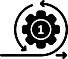 Agile Glyph Icon vector
