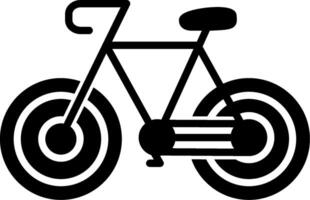 Bicycle Glyph Icon vector