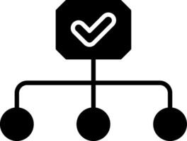 Hierarchy Glyph Icon vector