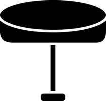 Glass Table Glyph Icon vector