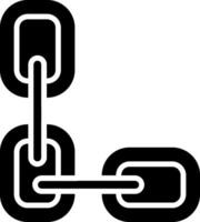 Hyperlink Glyph Icon vector