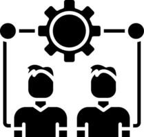 Interpersonal Skills Glyph Icon vector