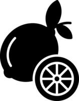 Lemon Glyph Icon vector