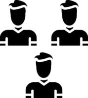 Participant Glyph Icon vector