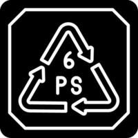 Polycarbonate Glyph Icon vector