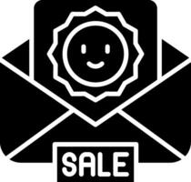 Mail Glyph Icon vector