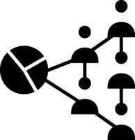 Segmentation Glyph Icon vector