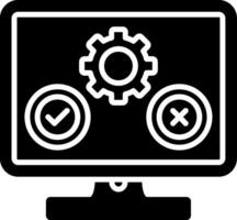 Software Testing Glyph Icon vector