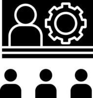 Training Glyph Icon vector