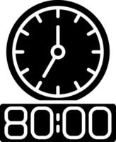 Timer Glyph Icon vector