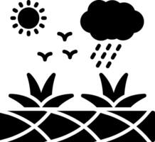 Xeriscaping Glyph Icon vector