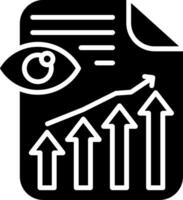 Analytics Glyph Icon vector