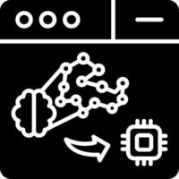 Ai Glyph Icon vector