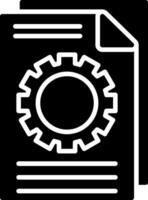 Documentation Glyph Icon vector