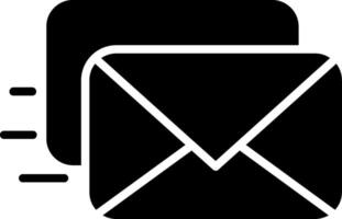 Envelope Glyph Icon vector