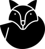 Fox Glyph Icon vector