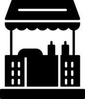 Food Stand Glyph Icon vector