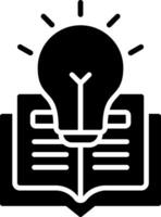 Knowledge Glyph Icon vector