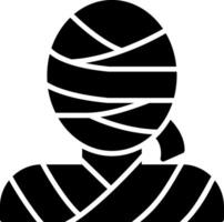 Mummy Glyph Icon vector