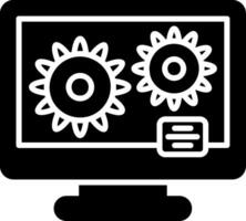 Process Glyph Icon vector