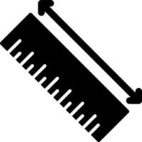 Ruler Glyph Icon vector