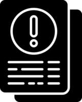 Information Glyph Icon vector