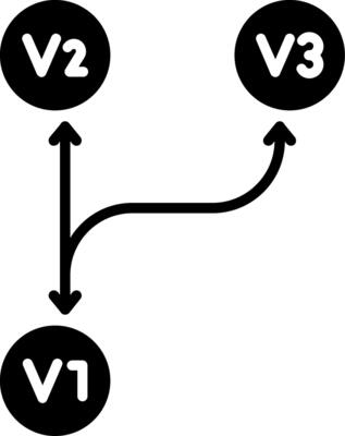 Version Control Glyph Icon