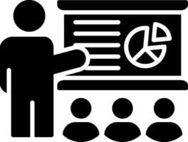 Training Glyph Icon vector
