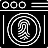 Biometrics Glyph Icon vector