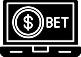 Bet Glyph Icon vector
