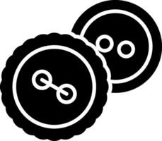 Button Glyph Icon vector