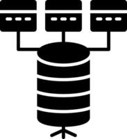 Data Model Glyph Icon vector