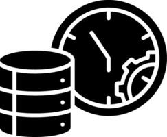 Database Management Glyph Icon vector