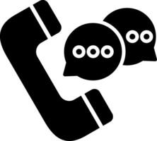 Call Glyph Icon vector
