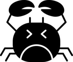 Hermit Crab Glyph Icon vector