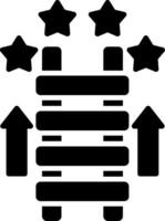 Ladder Glyph Icon vector