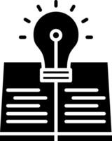 Knowledge Glyph Icon vector