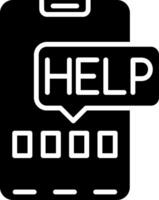 Help Glyph Icon vector