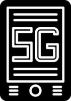 Mobile Glyph Icon vector