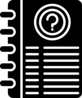 Query Glyph Icon vector