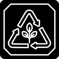 Recyclable Glyph Icon vector
