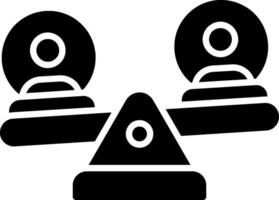 Social Equality Glyph Icon vector