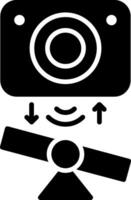 Tilt Sensor Glyph Icon vector