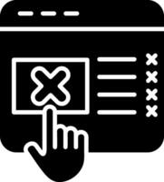Cancel Glyph Icon vector