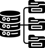 Database Glyph Icon vector