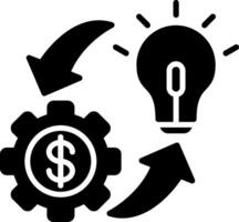Implementation Glyph Icon vector