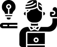 Learn More Glyph Icon vector